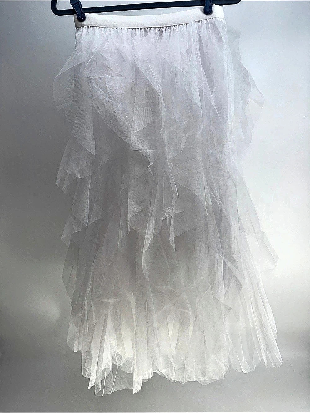 Shop Wanna B Layered Tulle Maxi Skirt in White NWT